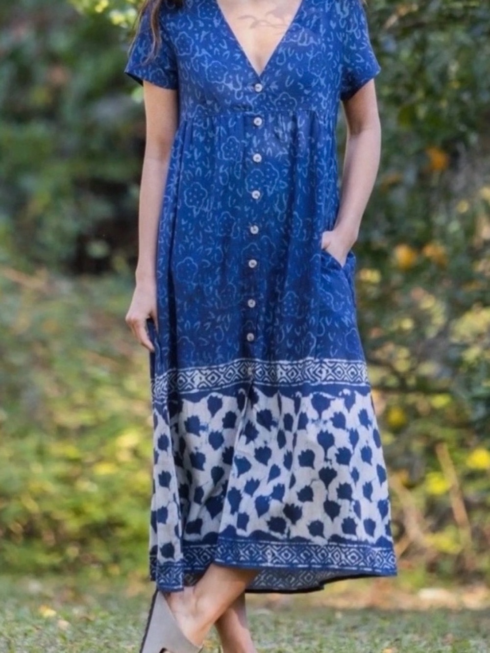Natural Life Avery Midi Dress - Blue